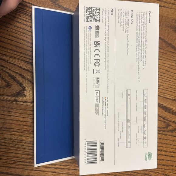 WAVLINK USB C Triple Display Docking Station W/ 100W Power Adapter WL-UMD05 - Picture 4 of 8